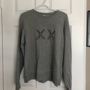 COPY - KAWS X Uniqlo Grey Crewneck